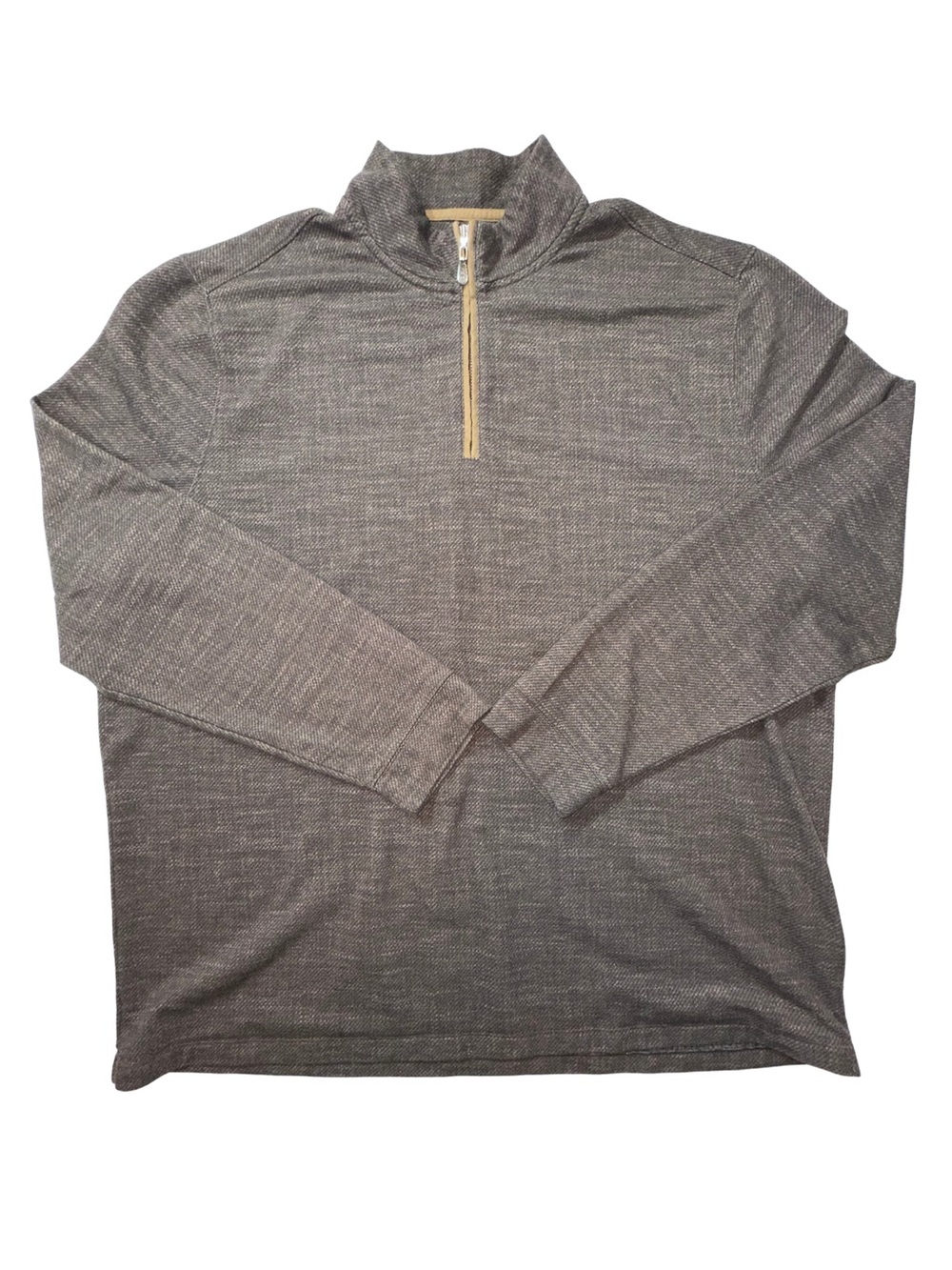 johnnie-O Top Shelf Hartford 1/4 Zip Pullover Men’s XXL Russet Brown Stretch